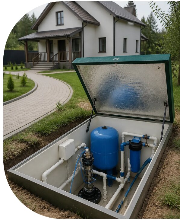 Автономное водоснабжение дома в Инте от 152130 р. | АПаруса-Инт